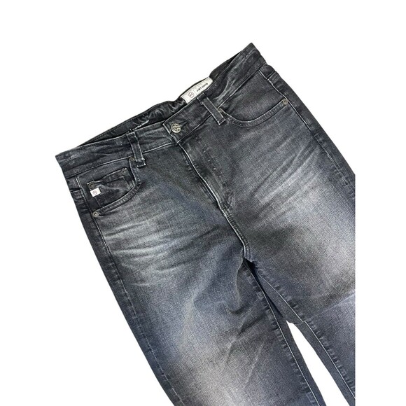 AG Adriano Goldschmied Saige High Rise Straight Jeans Black Size 28 Inseam 26 - Picture 4 of 16